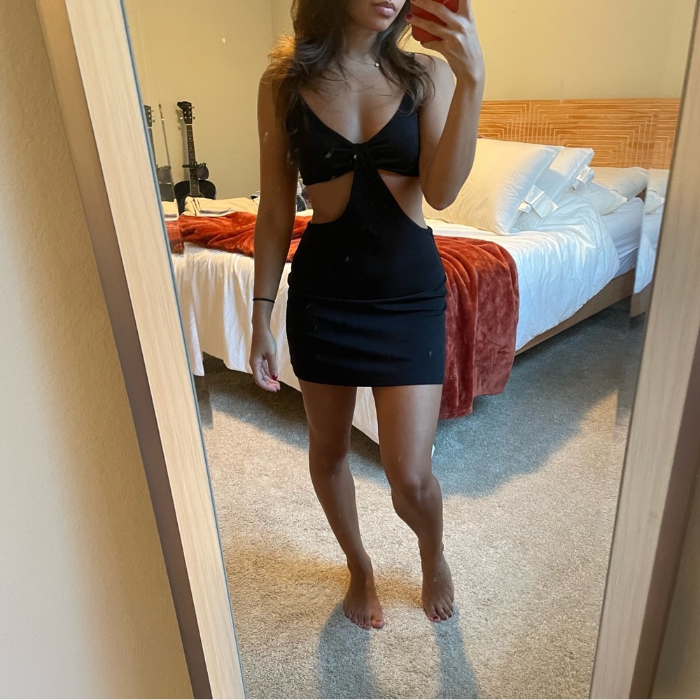 Black Cut-Out Dress